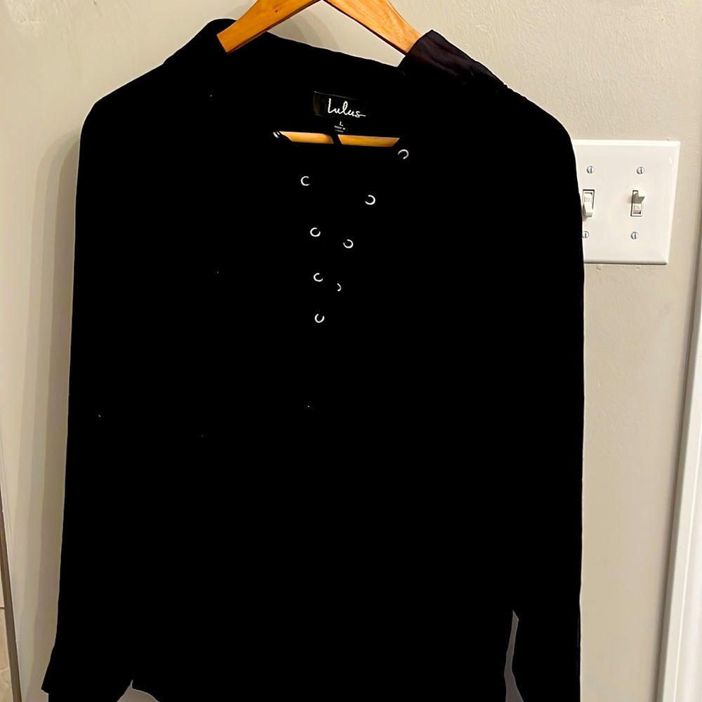 tie up lulus blouse